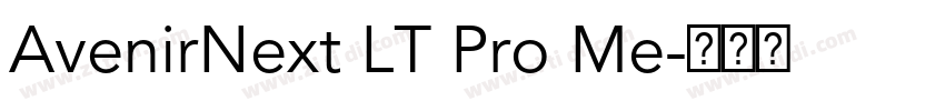 AvenirNext LT Pro Me字体转换